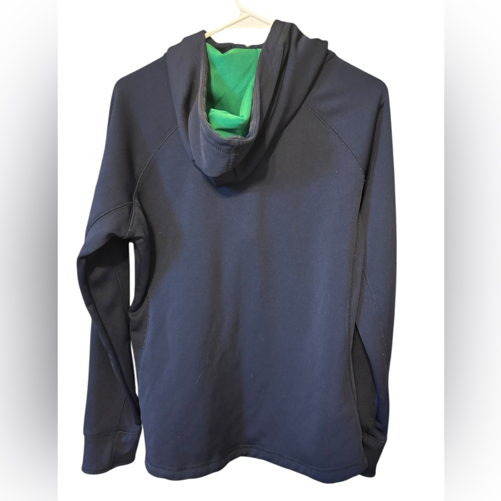 Notre Dame Colosseum Women's Hooded Dark Blue/Green 1/4 Zip Size Large - Picture 5 of 5